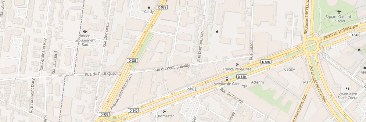 Plan du 10 Rue Florence Arthaud à Rouen