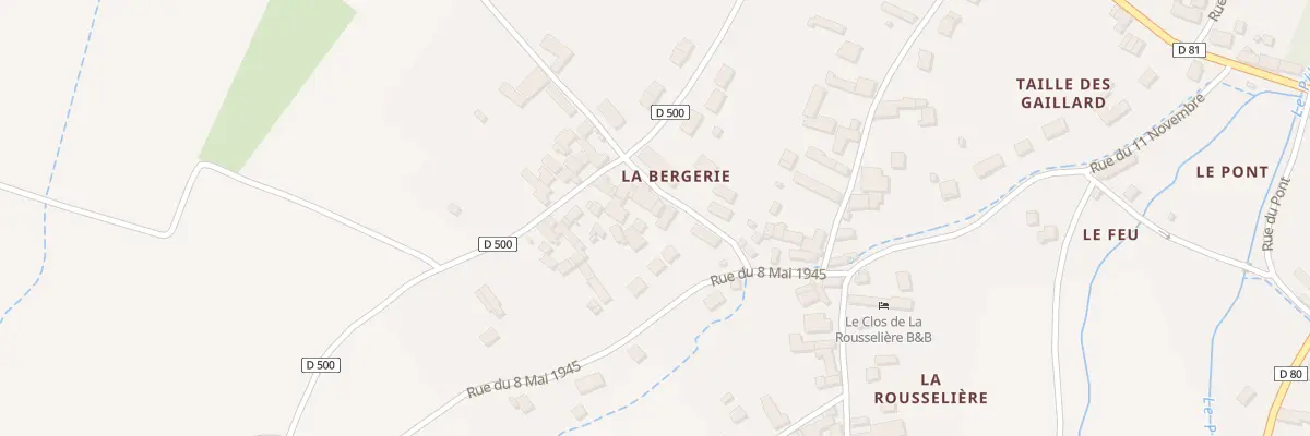 Plan du 5 Rue du Puits à Francueil