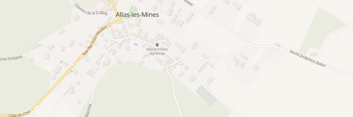 Plan du 2 Les Gourgues à Allas-les-Mines