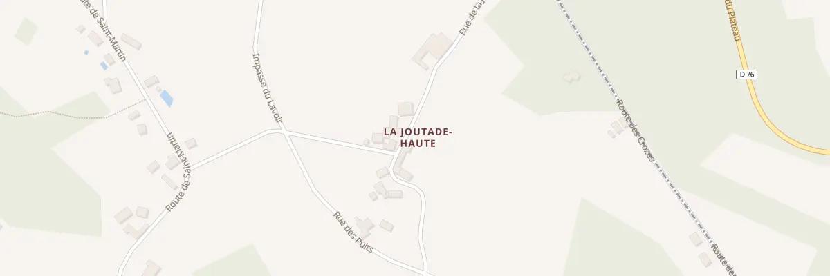 Plan du 523 La Joutade Haute à Excideuil