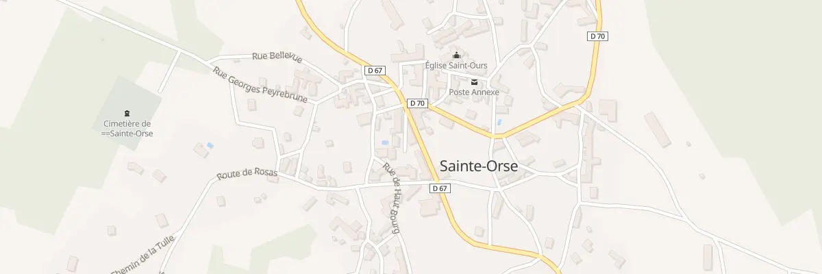 Plan du 5 Le Bourg à Sainte-Orse