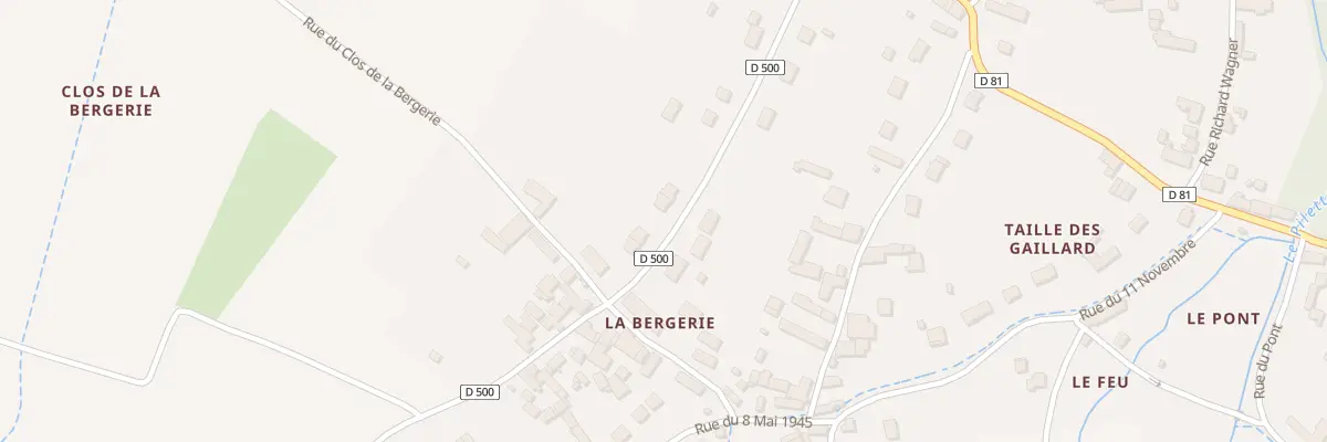 Plan du 16 Rue Jean Moulin à Francueil