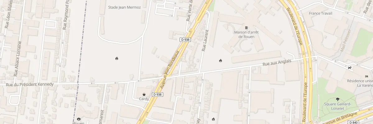 Plan du 7 Rue Verte Motte à Rouen