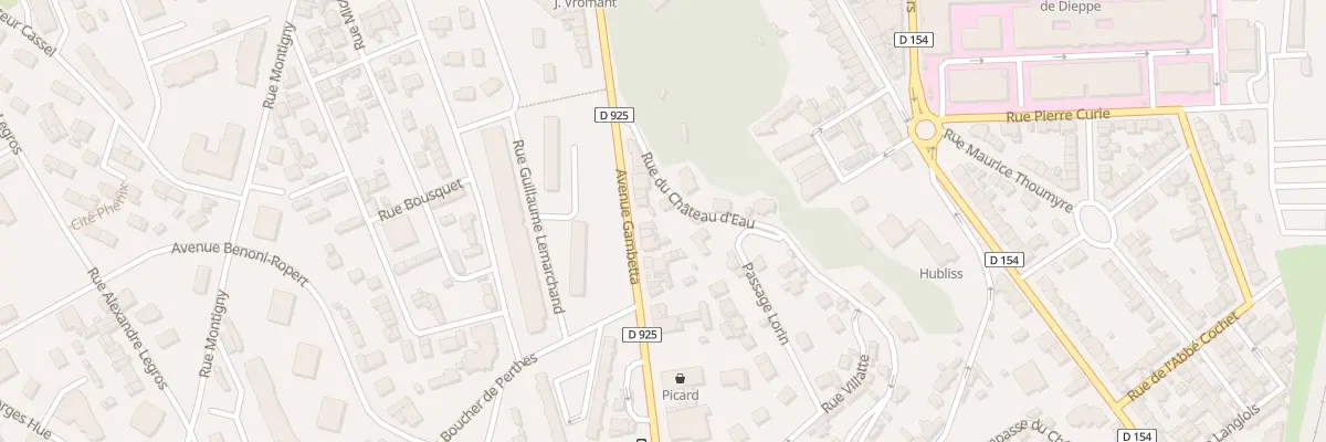 Plan du 29 Rue Chateau d’Eau à Dieppe