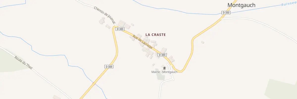 Plan du 26 Lacraste à Montgauch