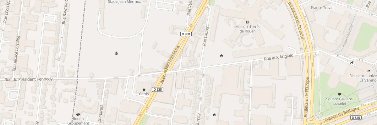 Plan du 9 Rue Verte Motte à Rouen