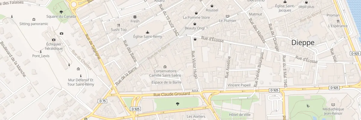 Plan du 37B Rue de la Barre à Dieppe
