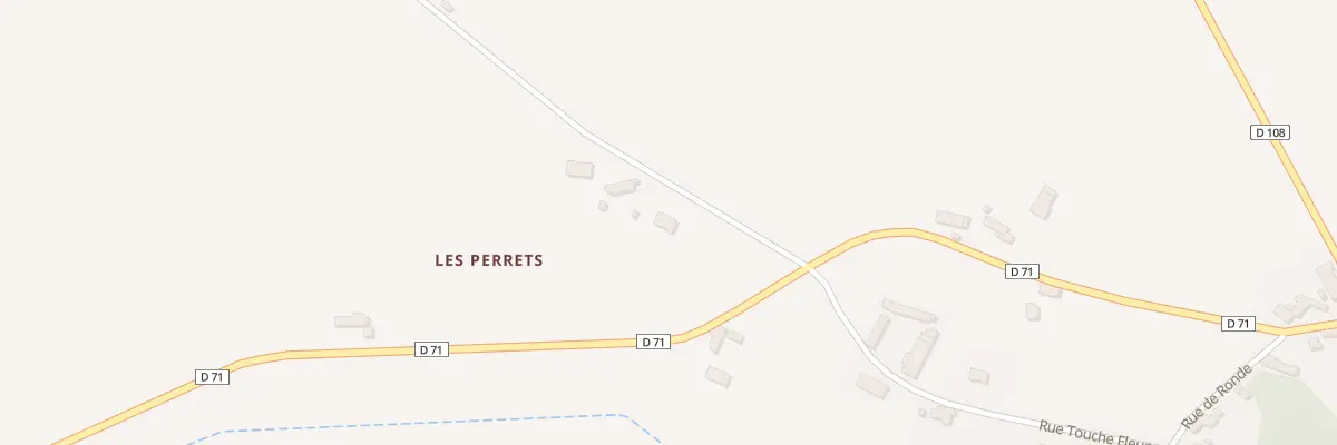 Plan du 1 Les Perrets à Gombergean