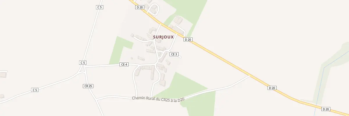Plan du 5206 Surjoux à Douadic