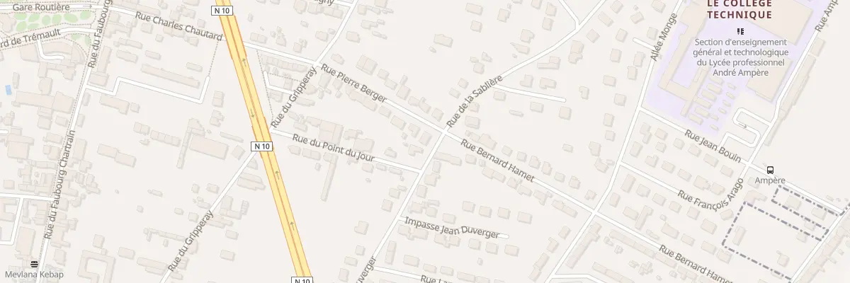 Plan du 1 Rue Jean Duverger à Vendôme