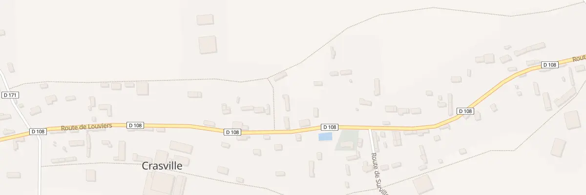 Plan du 22 Rte de Louviers à Crasville