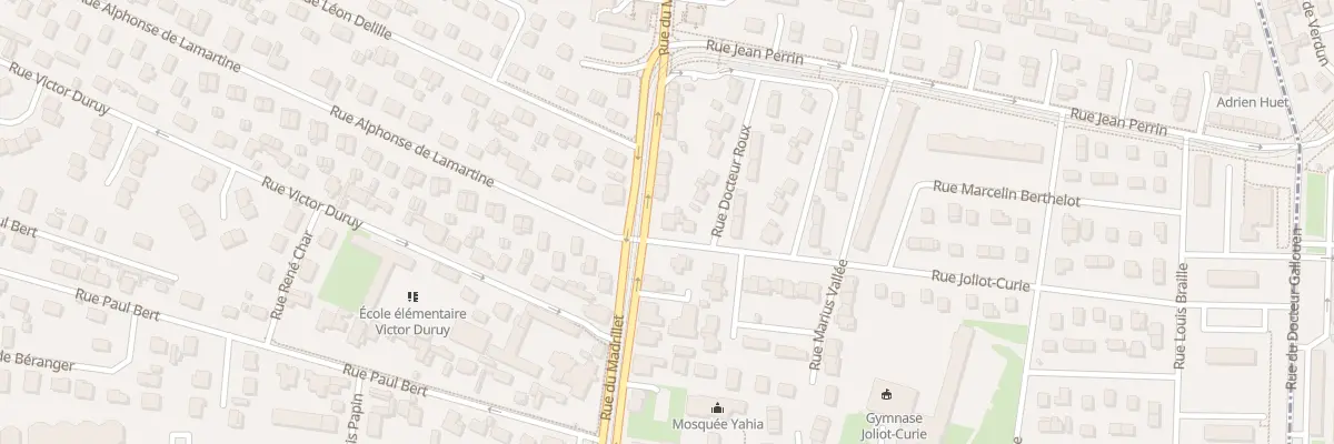 Plan du 1 Rue Joliot Curie à Saint-Étienne-du-Rouvray