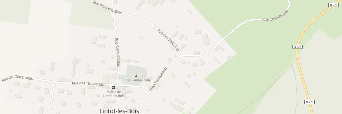 Plan du 2 Rue Chantoiseau à Lintot-les-Bois