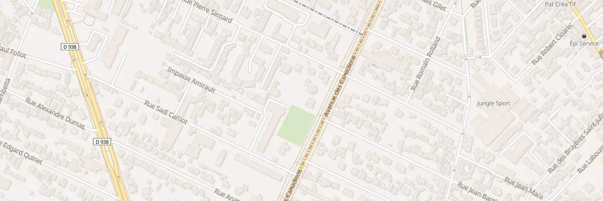 Plan du 8 Av des Canadiens au Petit-Quevilly