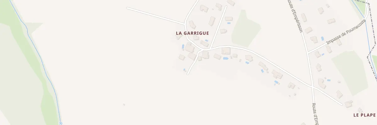 Plan du 329 Imp de la Garrigue à Caubiac