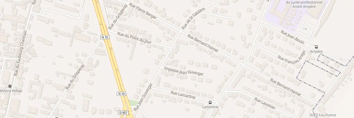 Plan du 8 Rue Jean Duverger à Vendôme