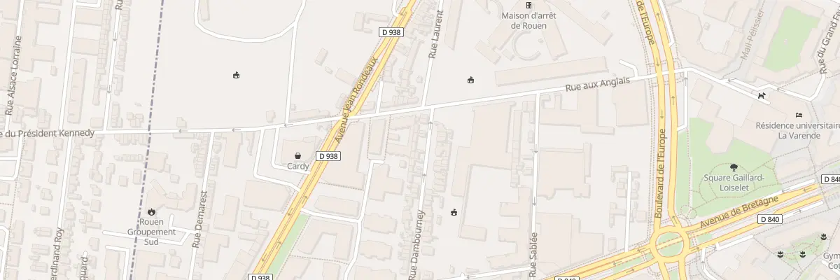 Plan du 6 Rue Dambourney à Rouen