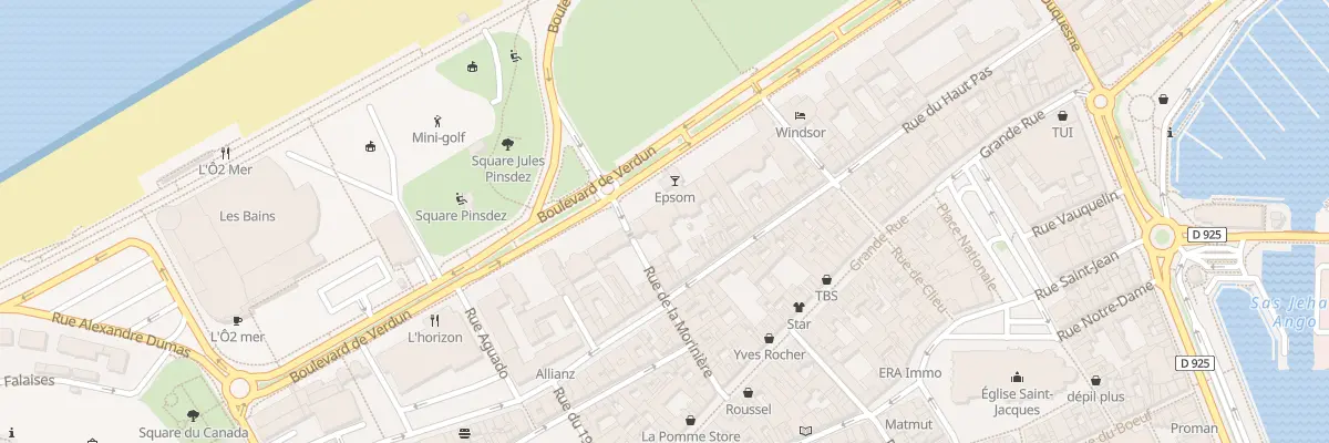 Plan du 10 Bd de Verdun à Dieppe