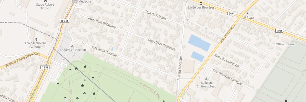 Plan du 36 Rue Henri Boissiere à Sotteville-lès-Rouen