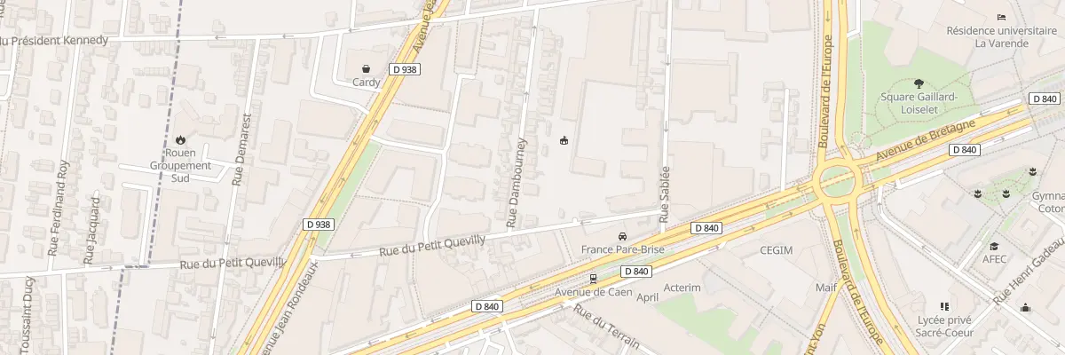 Plan du 35 Rue Dambourney à Rouen