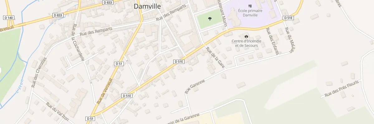 Plan du 36 Rue du Bel Air à Mesnils-sur-Iton