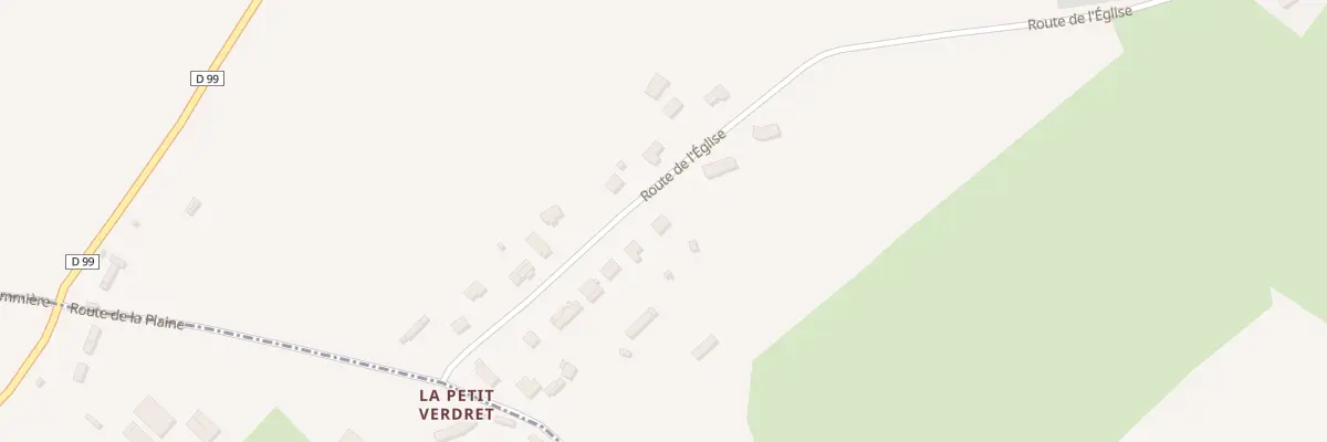 Plan du 699 Rte de l’Eglise à La Houssaye-Béranger
