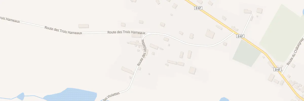 Plan du 75 Rte des Violettes à Dussac