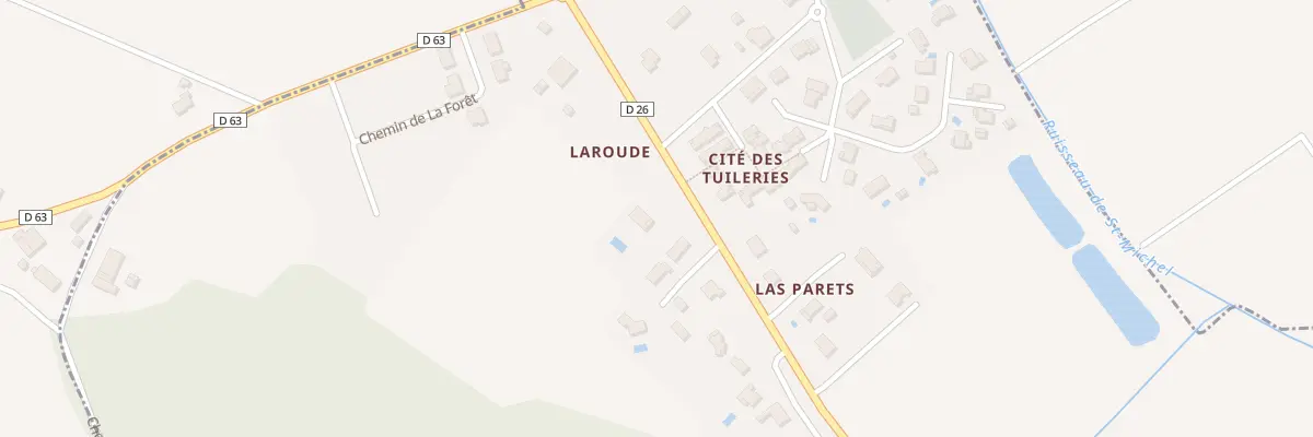 Plan du 190 Rte de Laroude à Saint-Aignan
