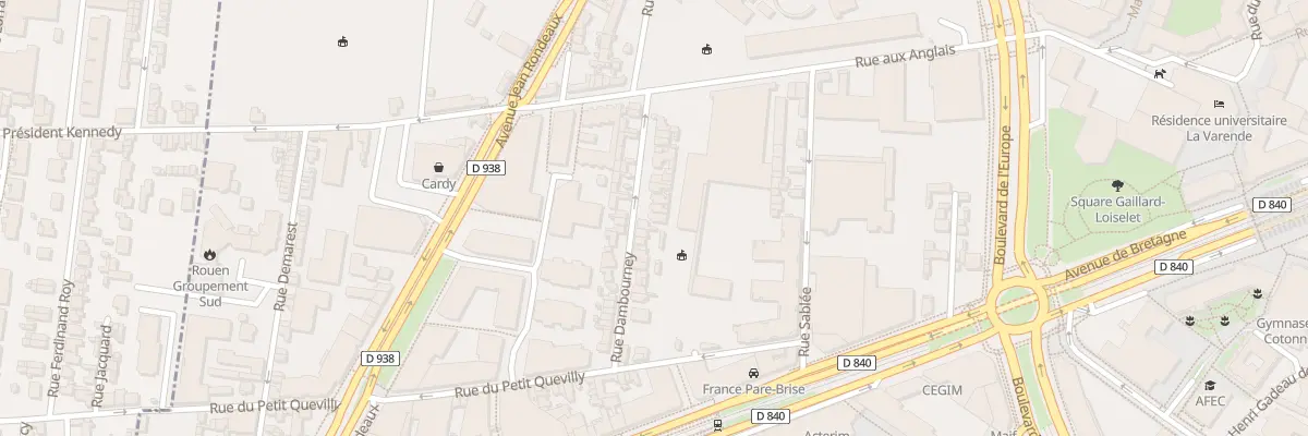 Plan du 17 Rue Dambourney à Rouen