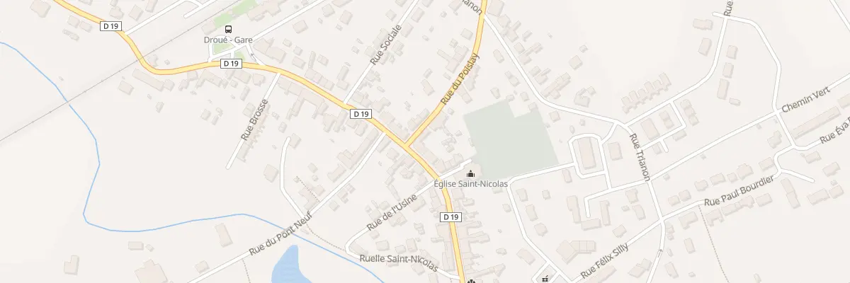 Plan du 8 Av de la Gare à Droué