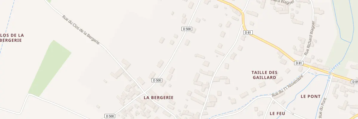 Plan du 11B Rue Jean Moulin à Francueil