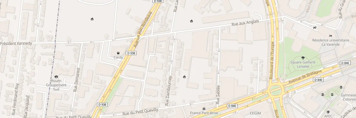 Plan du 11 Rue Dambourney à Rouen