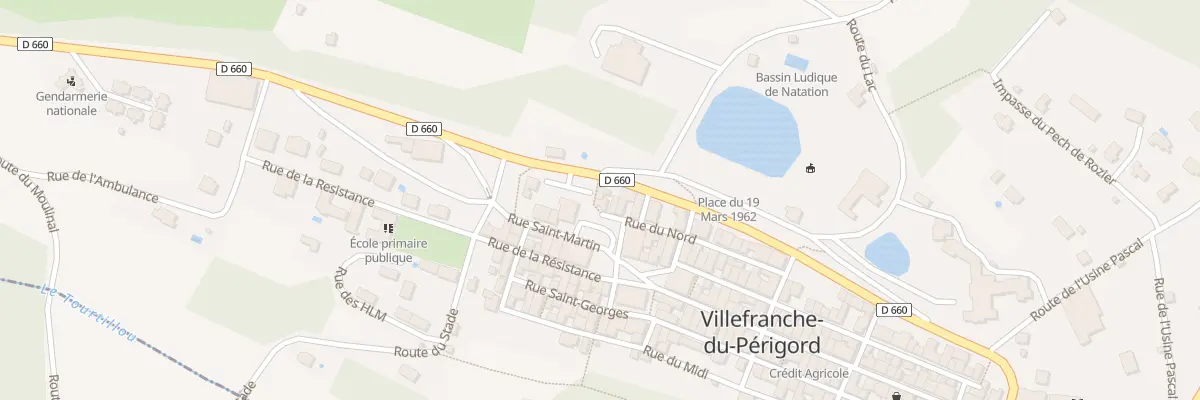 Plan du 13 Pl Maurial à Villefranche-du-Périgord