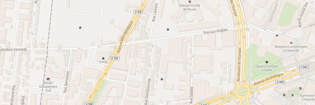 Plan du 7 Rue Dambourney à Rouen
