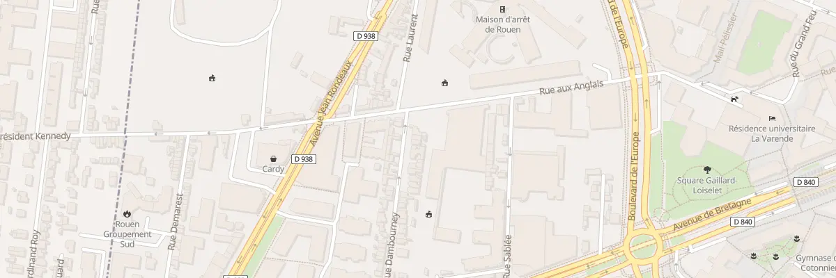 Plan du 5 Rue Dambourney à Rouen