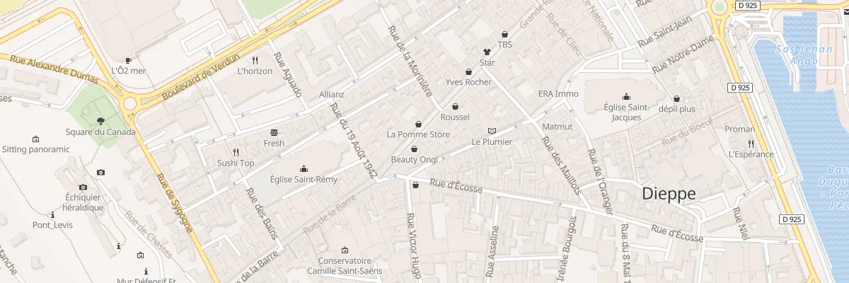Plan du 143 Grande Rue à Dieppe