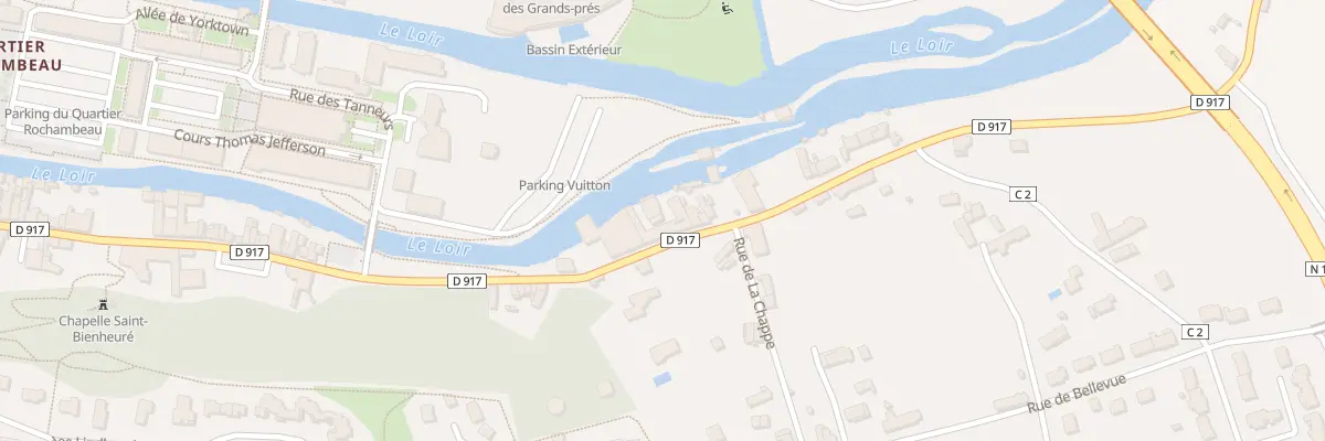 Plan du 106B Fg Saint-Bienheuré à Vendôme