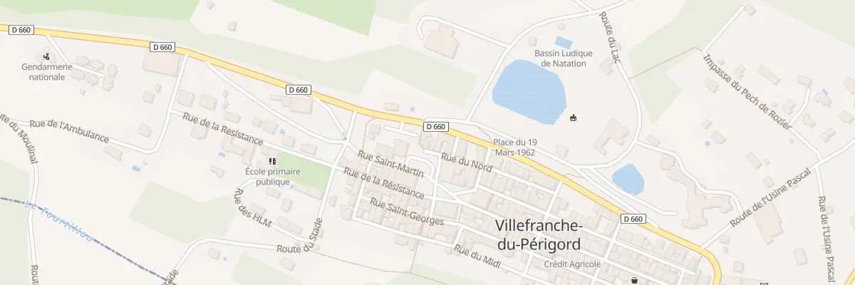 Plan du 15 Rue du Nord à Villefranche-du-Périgord