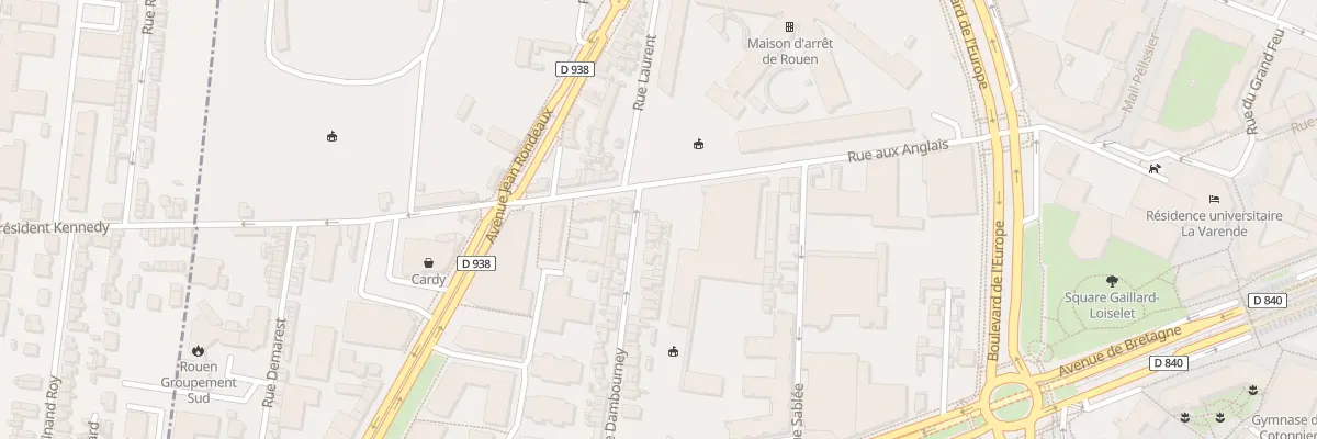 Plan du 3 Rue Dambourney à Rouen