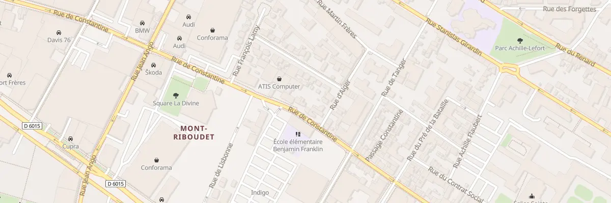Plan du 78 Rue de Constantine à Rouen