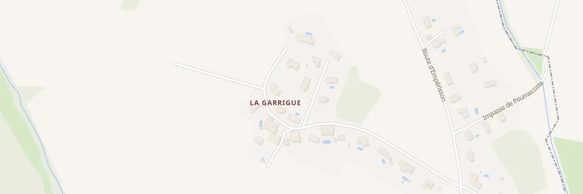 Plan du 350 Imp de la Garrigue à Caubiac