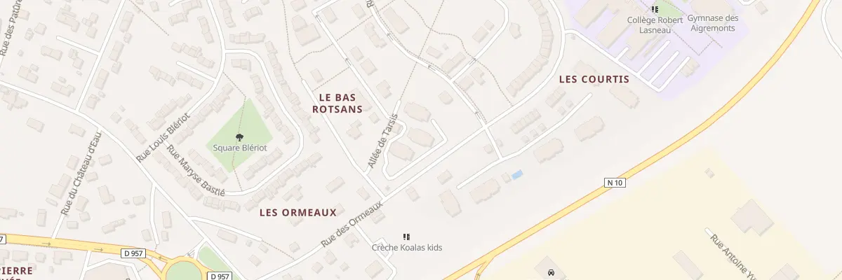 Plan du 6 All de Tarsis à Vendôme