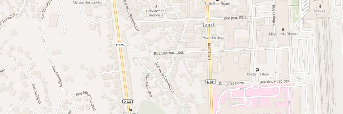 Plan du 49 Rue Desmarquets à Dieppe
