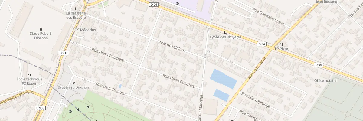 Plan du 38 Rue de l’Union à Sotteville-lès-Rouen