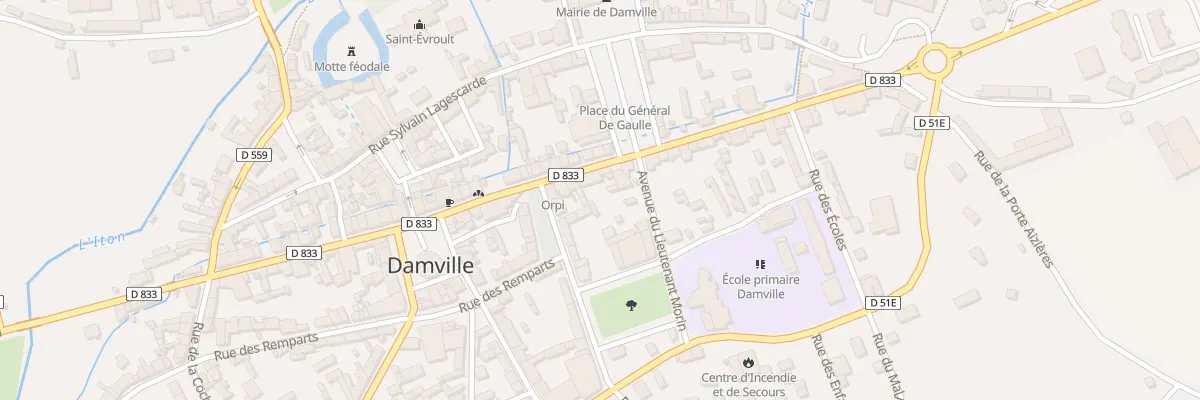 Plan du 28 Rue de Verdun à Mesnils-sur-Iton