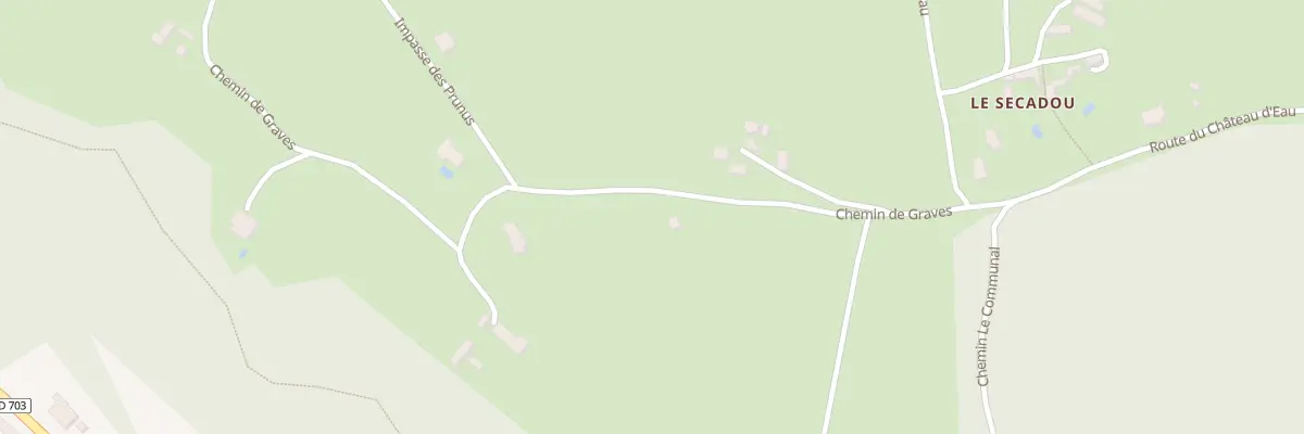 Plan du 215 Che de Graves à Castels et Bézenac