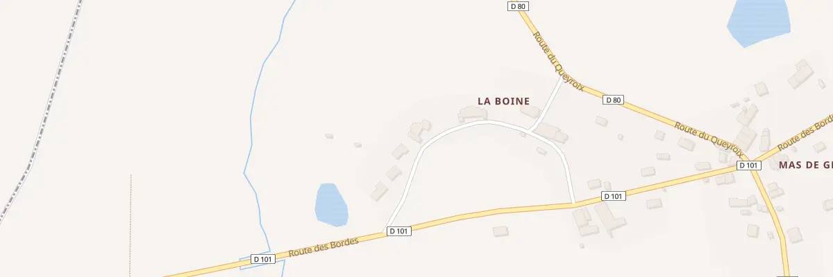Plan du 5376 La Boine à Veyrac