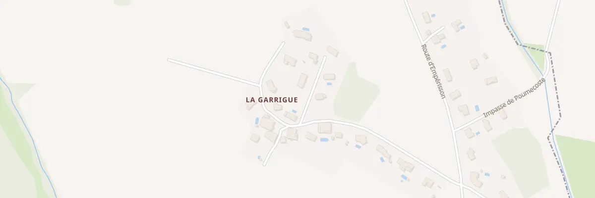 Plan du 330 La Garrigue à Caubiac