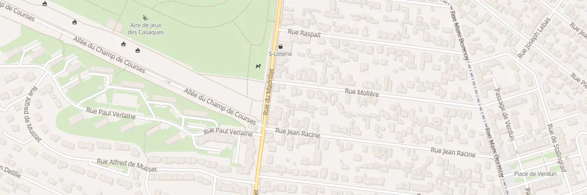 Plan du 2 Rue Moliere à Saint-Étienne-du-Rouvray