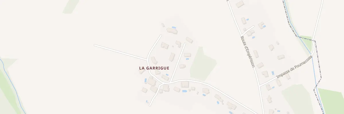 Plan du 308 Imp de la Garrigue à Caubiac